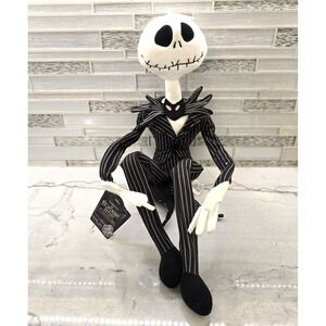 Disney Nightmare Before Christmas Jack Skellington Posable Plush 26" New‎ Decor